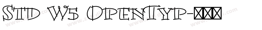 Std W5 OpenTyp字体转换